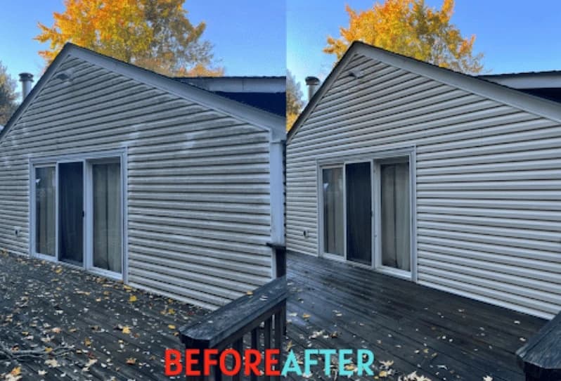 House washing service being performed by Mayfield Heights Power Washing expert in Mayfield Heights