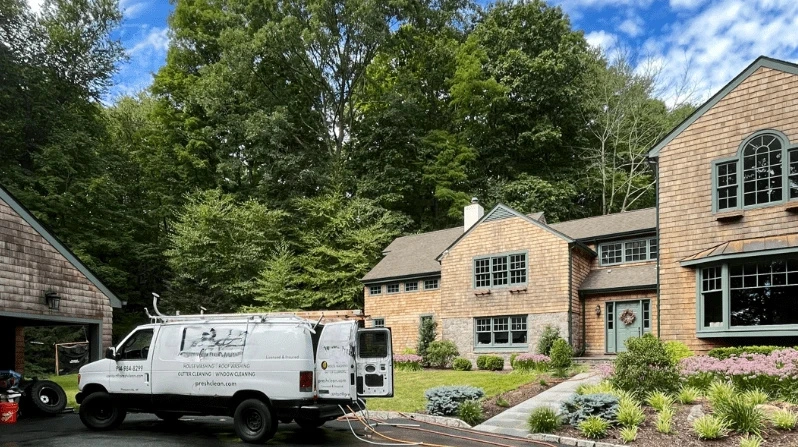 Mayfield Heights Power Washing power washing crew working in Parma, OH